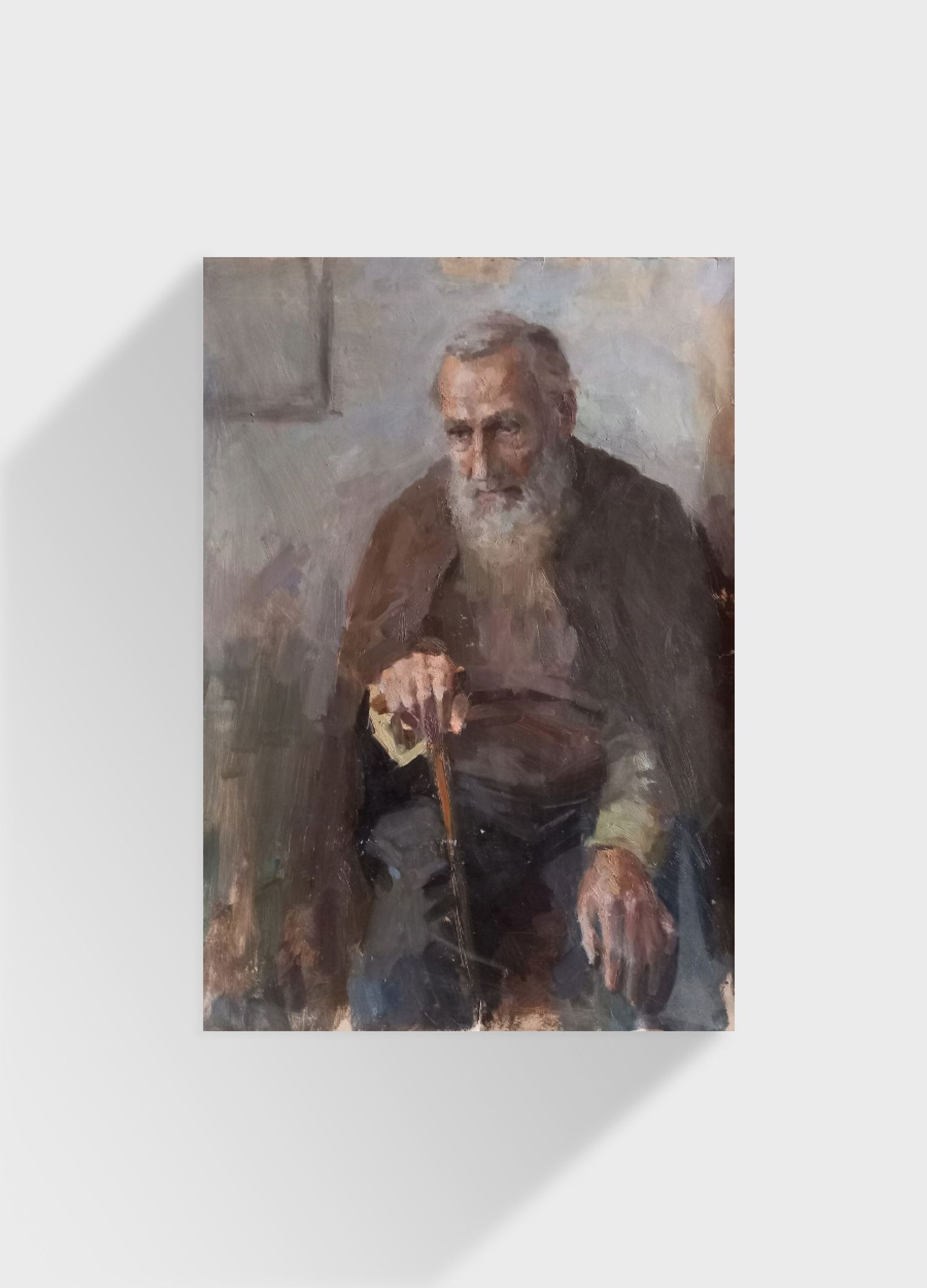 Oil painting Old man Alex Ditriev - 6