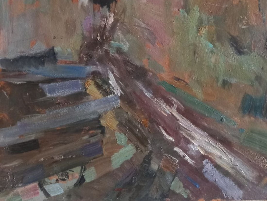 Oil painting In the rain Alex Ditriev - 4