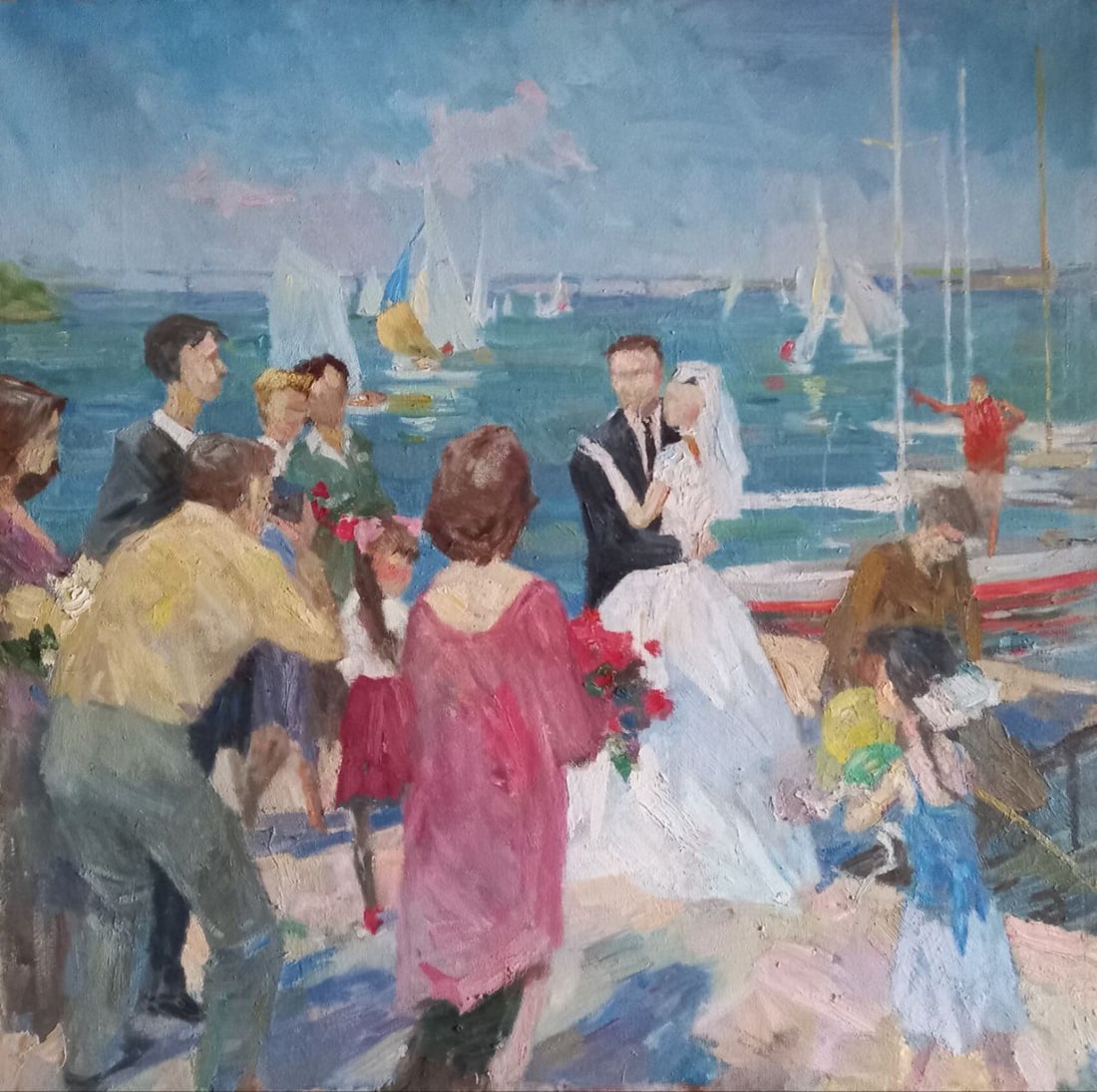 Oil painting Sketch Alex Ditriev: Title: Oil painting Sketch Alex Ditriev Description: 544AD Painter: Alex Ditriev Size:85x85 cm/ 33.46x33.46 inches Components: oil, canvas Original painting from our collection ERA: Short