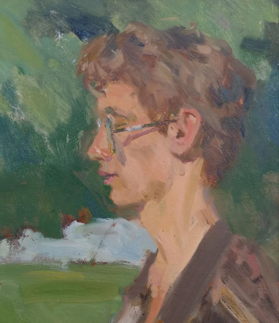 Oil painting Portrait of a young man Alex Ditriev - 2