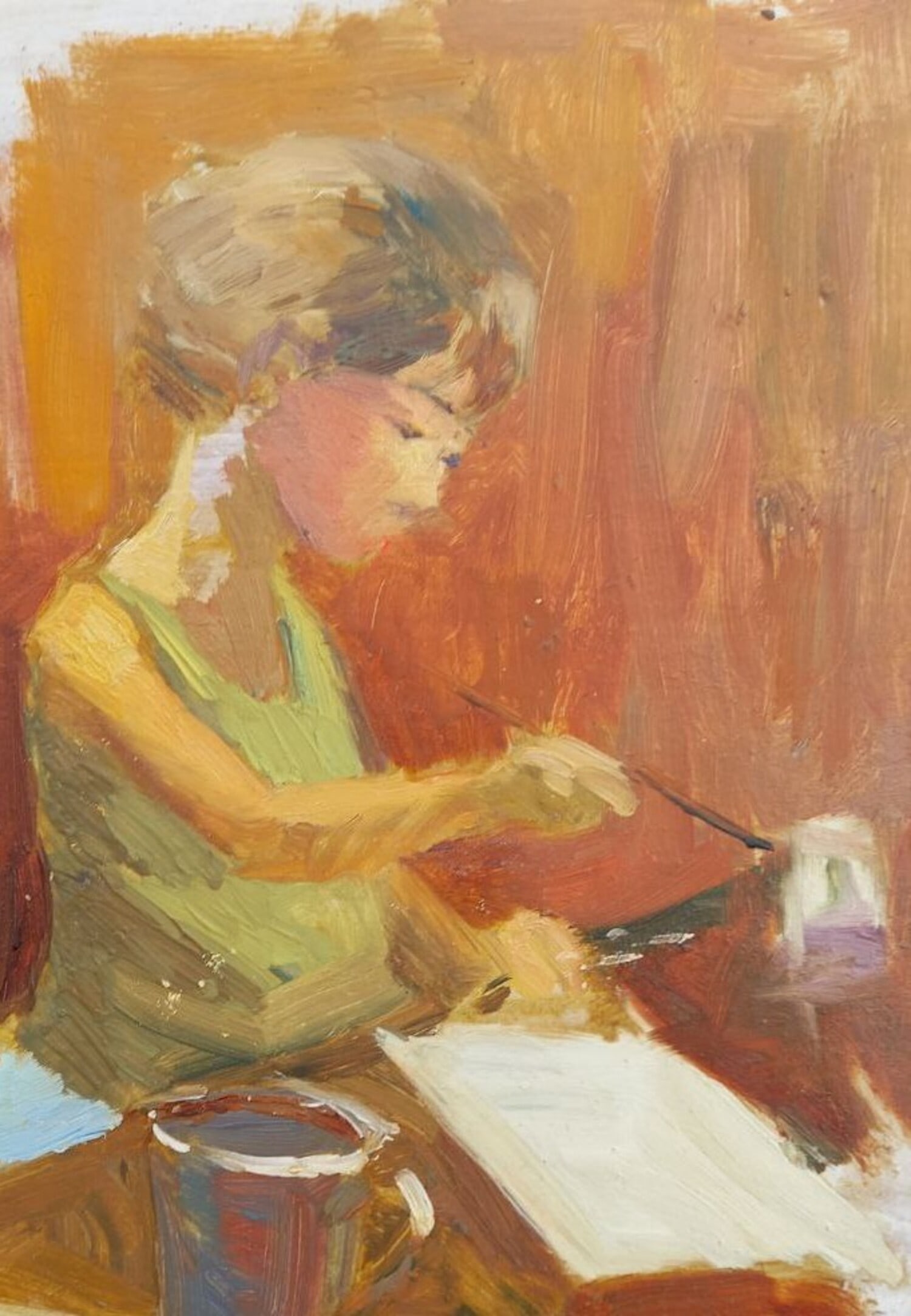 Oil painting Young artist Alex Ditriev - 2