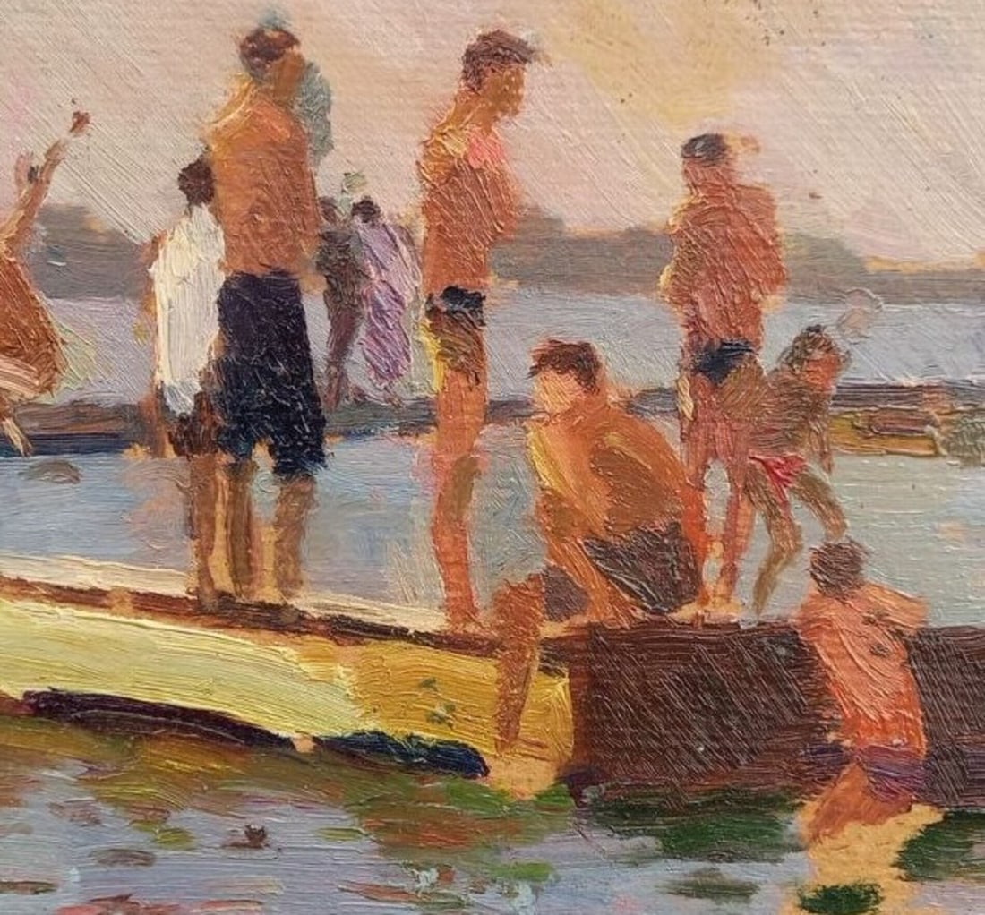 Oil painting City Beach Alex Ditriev - 3
