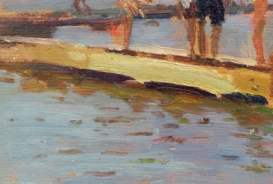 Oil painting City Beach Alex Ditriev - 4