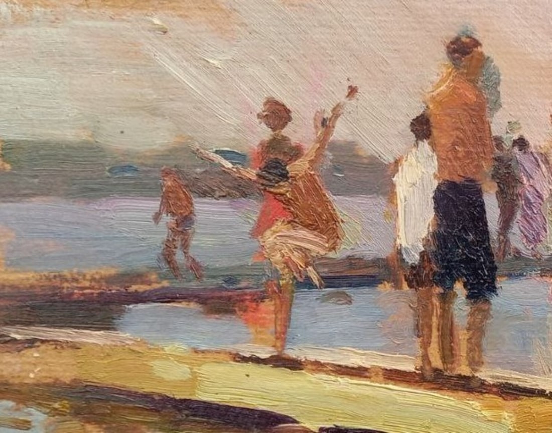 Oil painting City Beach Alex Ditriev - 5