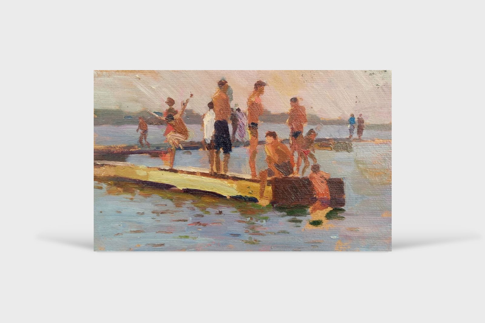 Oil painting City Beach Alex Ditriev - 6