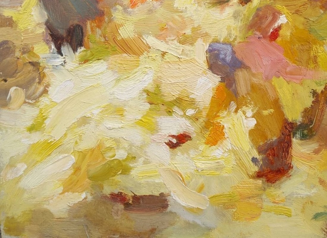 Oil painting Harvesting Alex Ditriev - 4