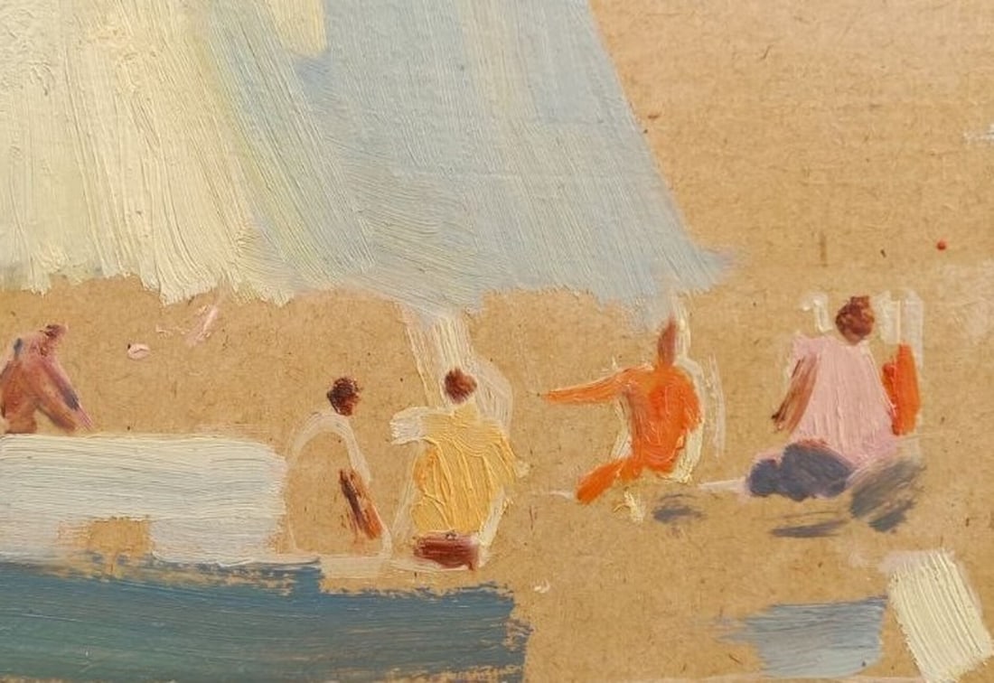 Oil painting On a yacht Alex Ditriev - 3