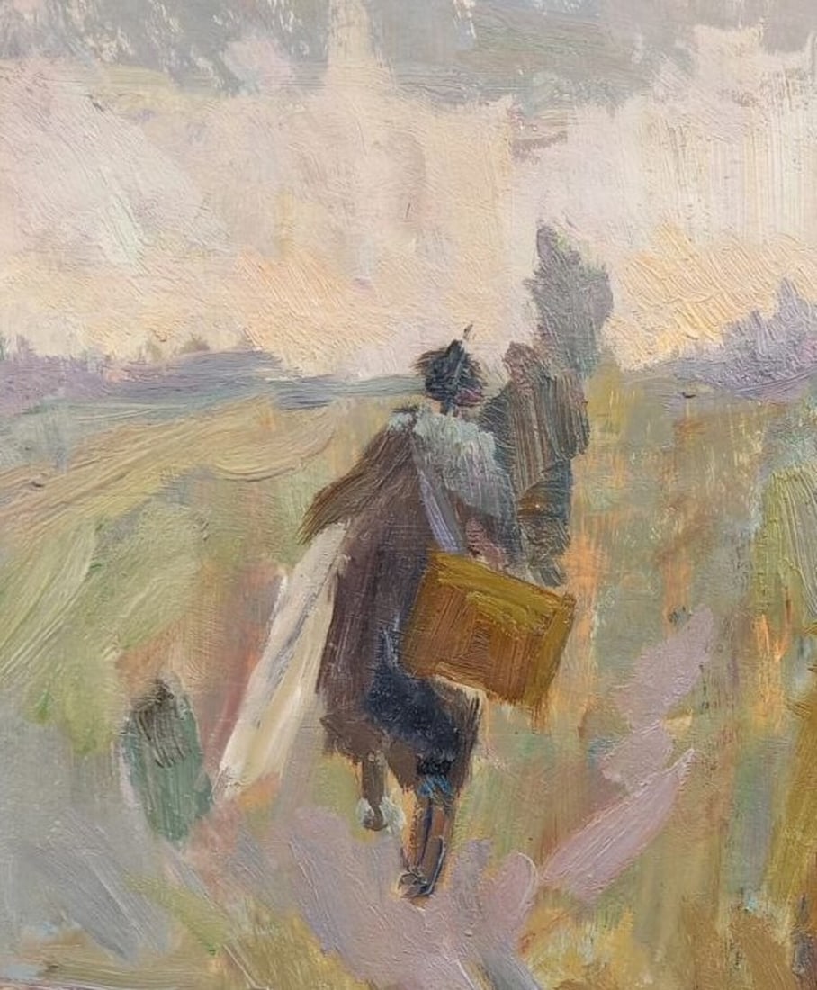 Oil painting Road through the field Alex Ditriev - 5