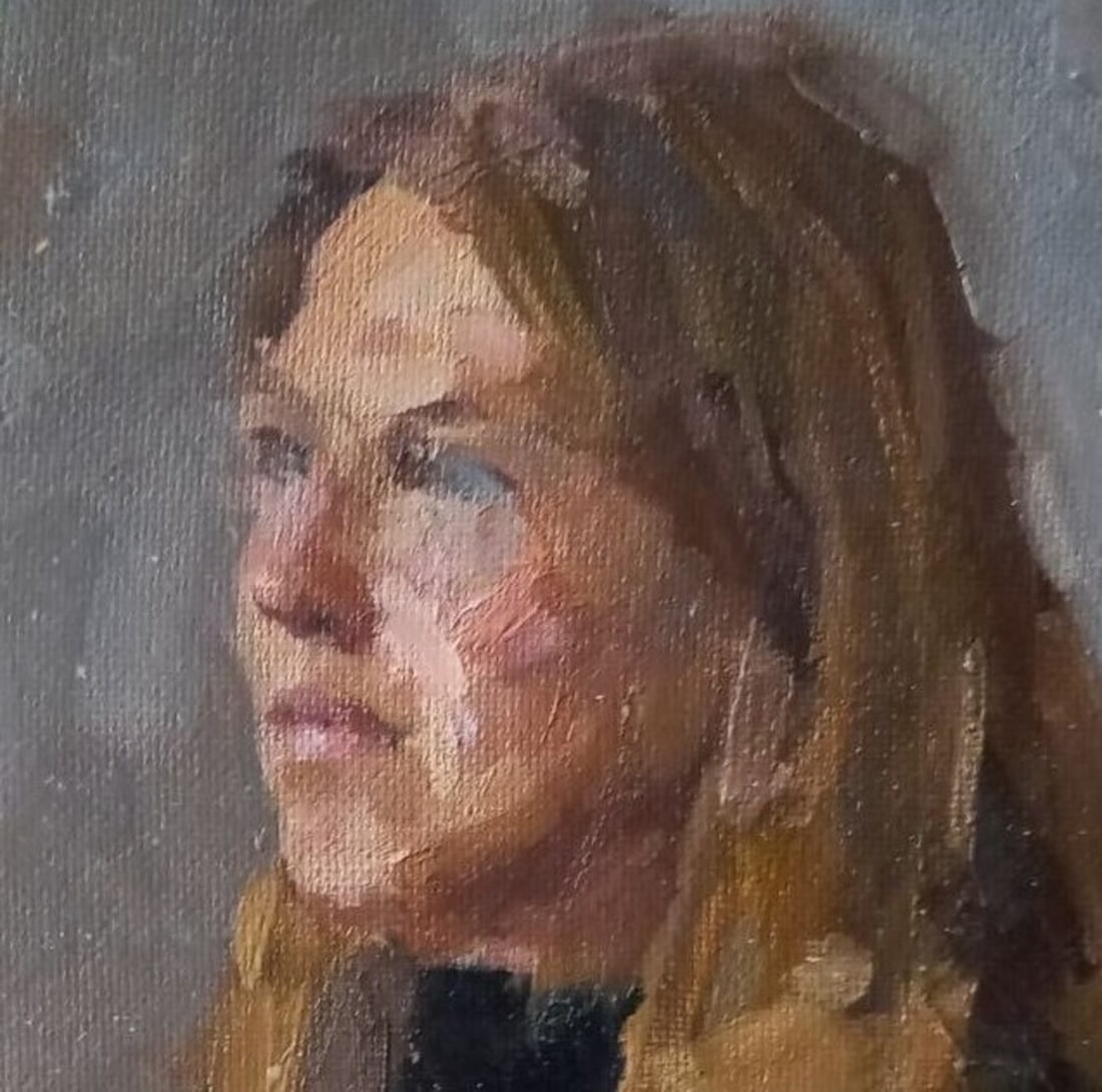 Oil painting Female portrait Alex Ditriev - 2