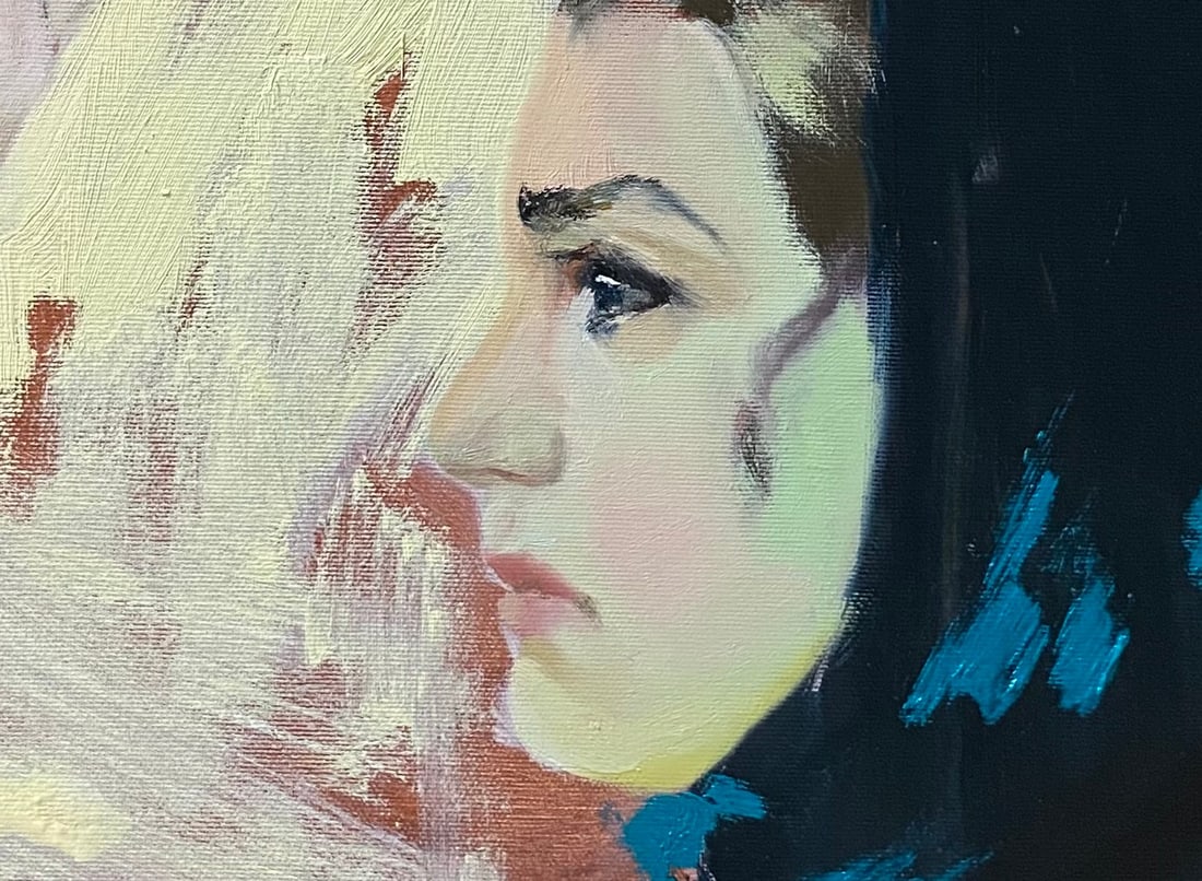 Oil painting Two women Yulia D. - 7