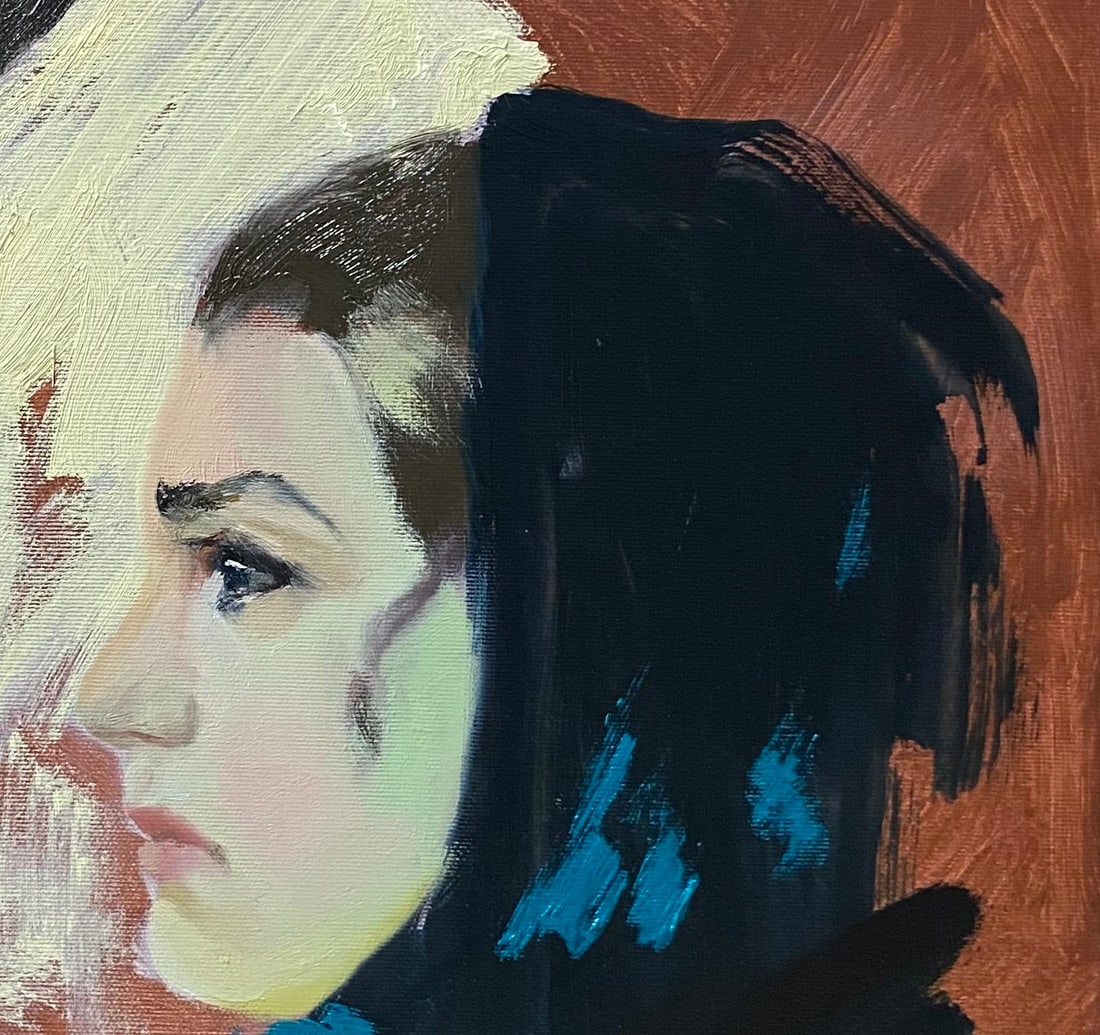 Oil painting Two women Yulia D. - 8