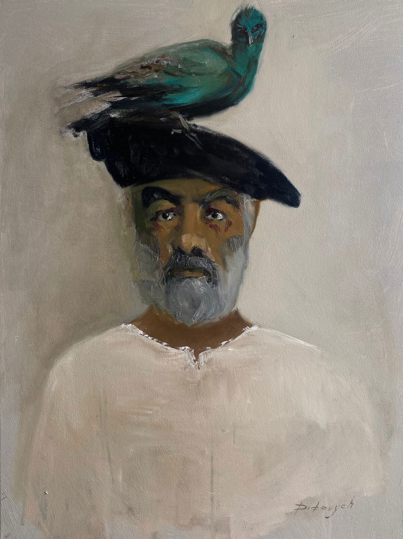 Oil painting Paradjanov Yulia D.: Title: Oil painting Paradjanov Yulia D. Description: 19YD Painter: Yulia D. Size: 80x60 cm/31.49x23.62 inches Components: oil, canvas Original painting from our collection ERA: 2025 Short information: