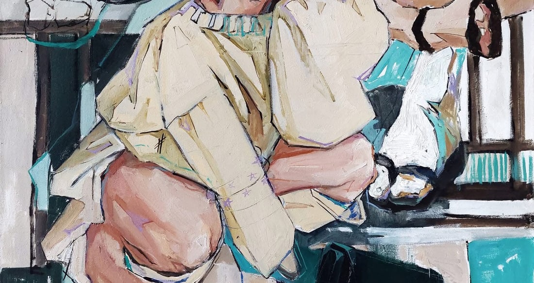 Oil painting Girl Katya F - 8