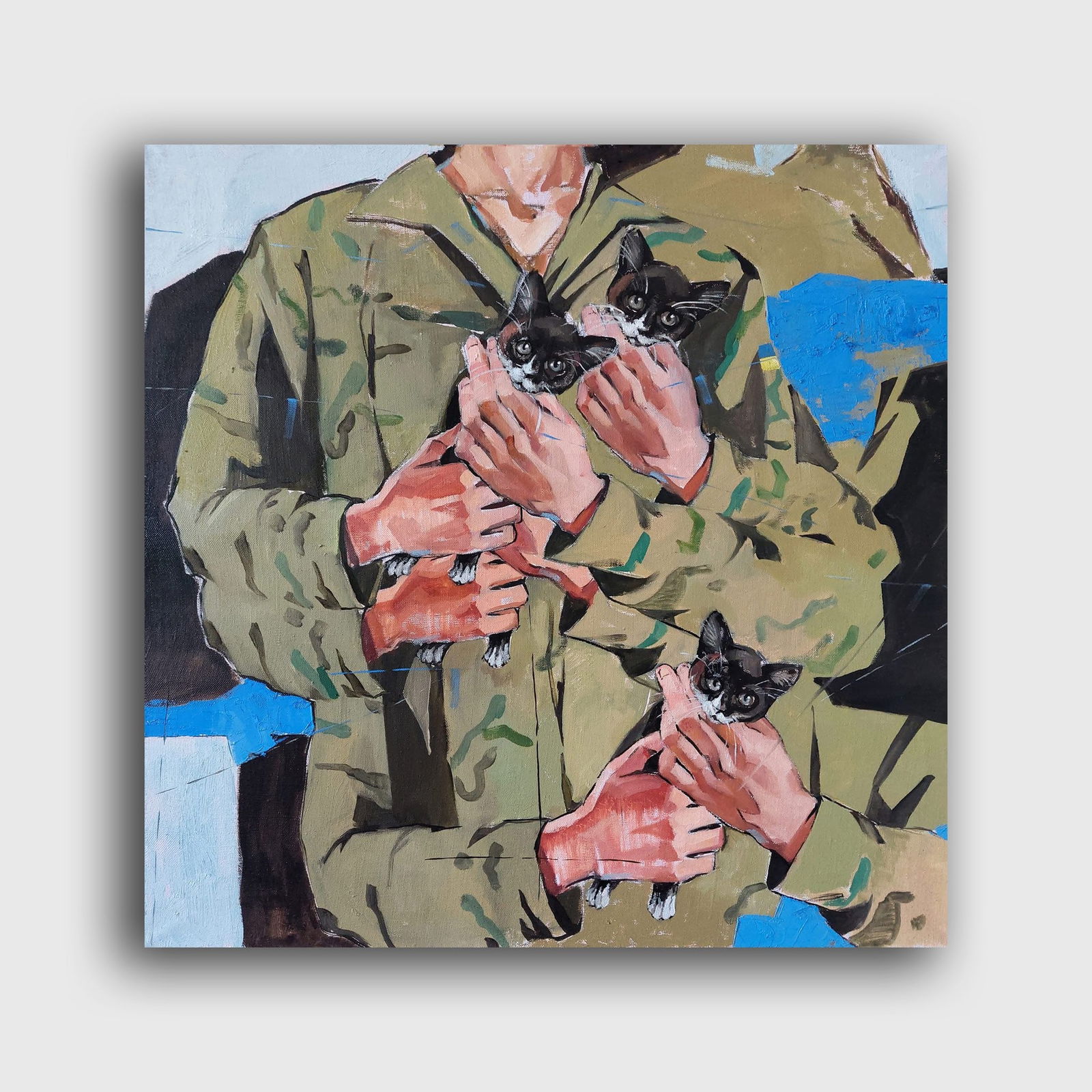 Oil painting kittens Katya F - 2