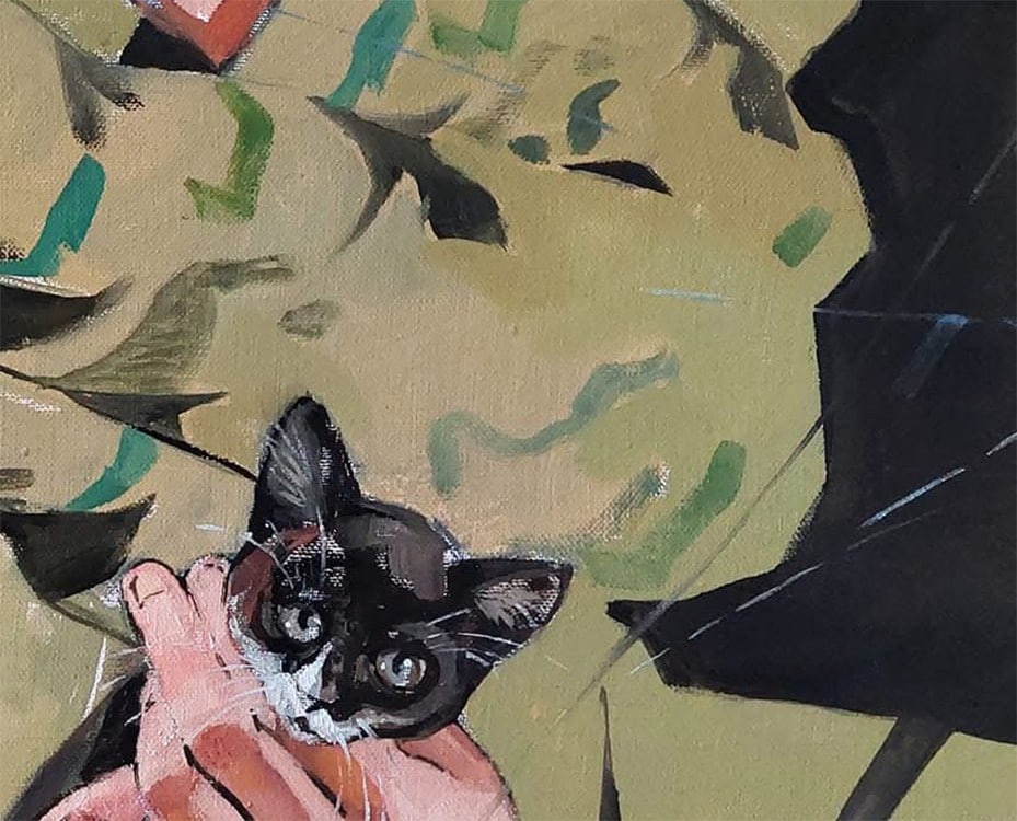 Oil painting kittens Katya F - 9