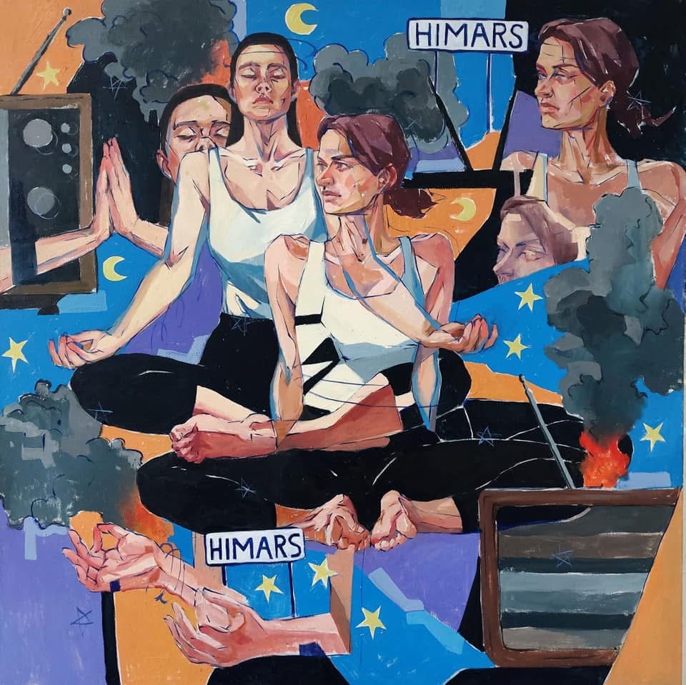 Oil painting Harmony Katya F: Title: Oil painting Harmony Katya F Description: 05Kt Painter: Katya F. Size: 85x85 cm/ 33.46x33.46 inches Components: oil, canvas Original painting CONDITION: exellent ERA: 2022ARTIST: Katya F is a