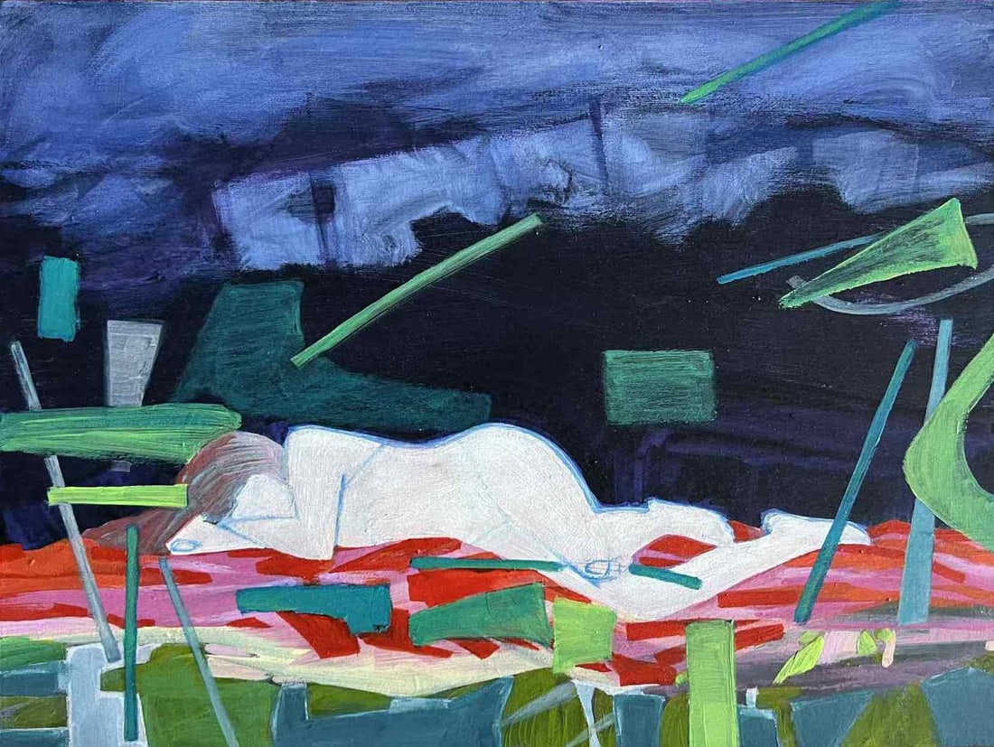 Acrylic painting I sell dreams Natalia V.: Title: Acrylic painting I sell dreams Natalia V. Description: 13Vc Painter: Natalia V. Size: 45x60 cm/ 17.71x23.62 inches Components: acrylic, canvas Original painting CONDITION: exellent ERA: 2017ART