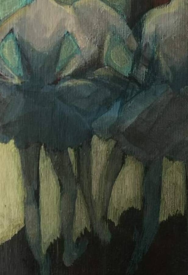 Acrylic painting ballet series Behind the scenes 2 Natalia V. - 6