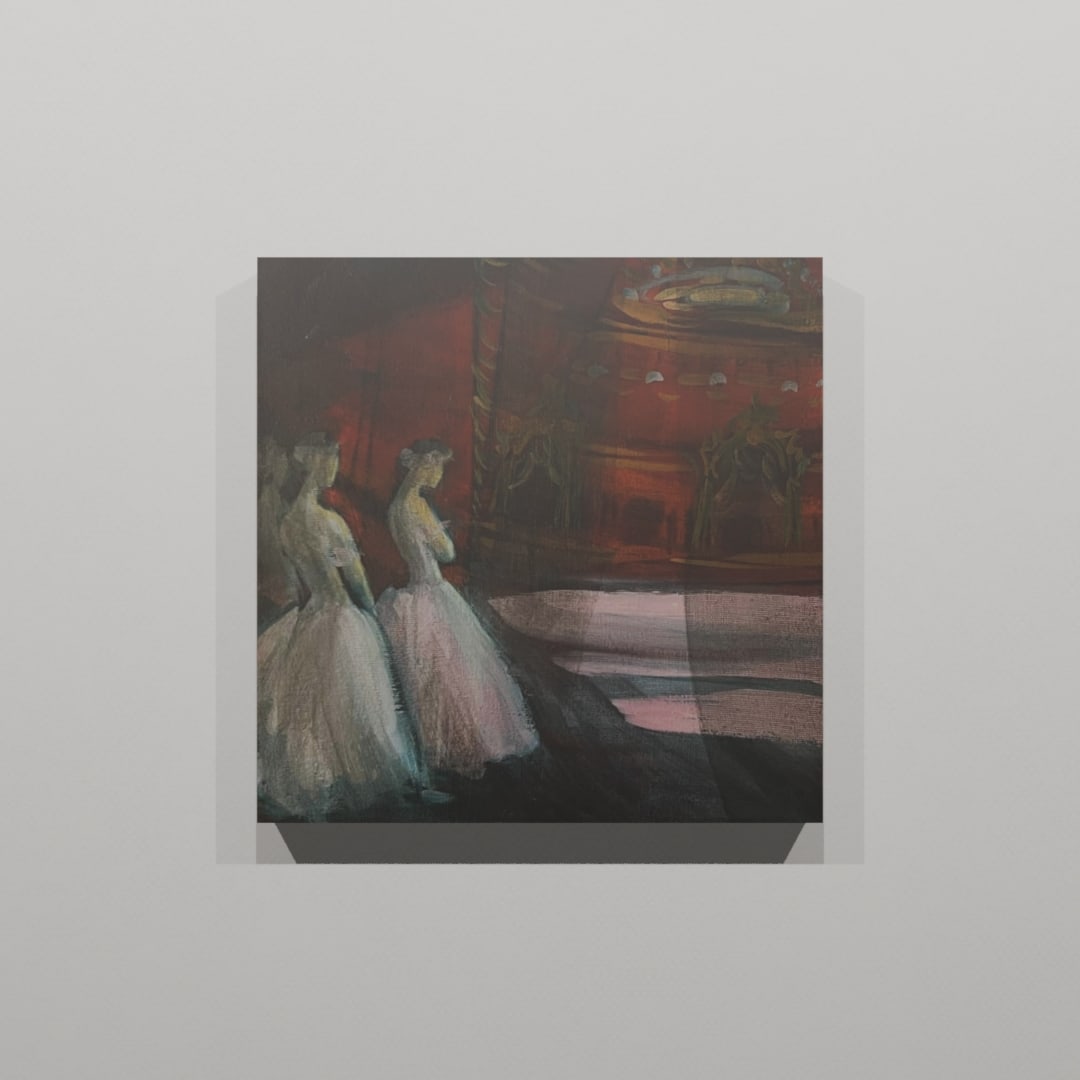 Acrylic painting ballet series Behind the scenes 3 Natalia V. - 10