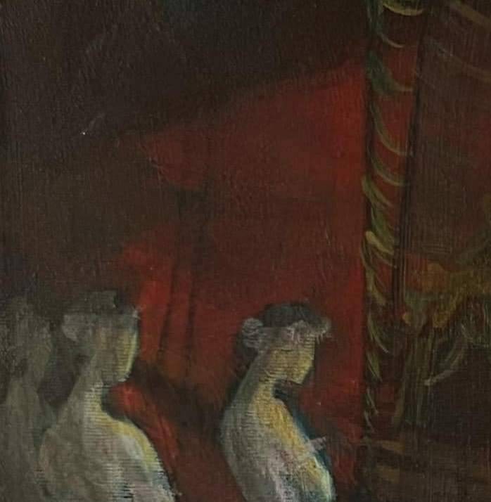 Acrylic painting ballet series Behind the scenes 3 Natalia V. - 2