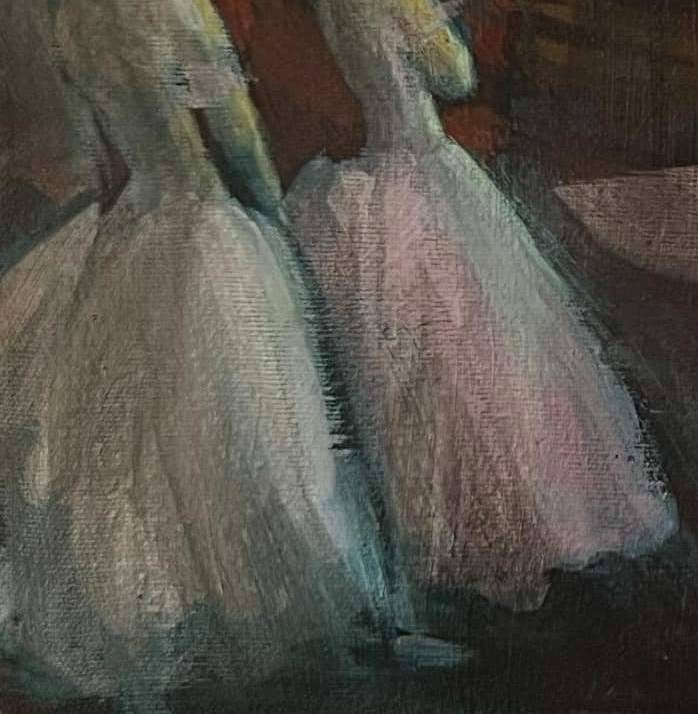 Acrylic painting ballet series Behind the scenes 3 Natalia V. - 5