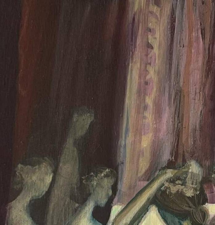 Acrylic painting ballet series Behind the scenes 4 Natalia V. - 3