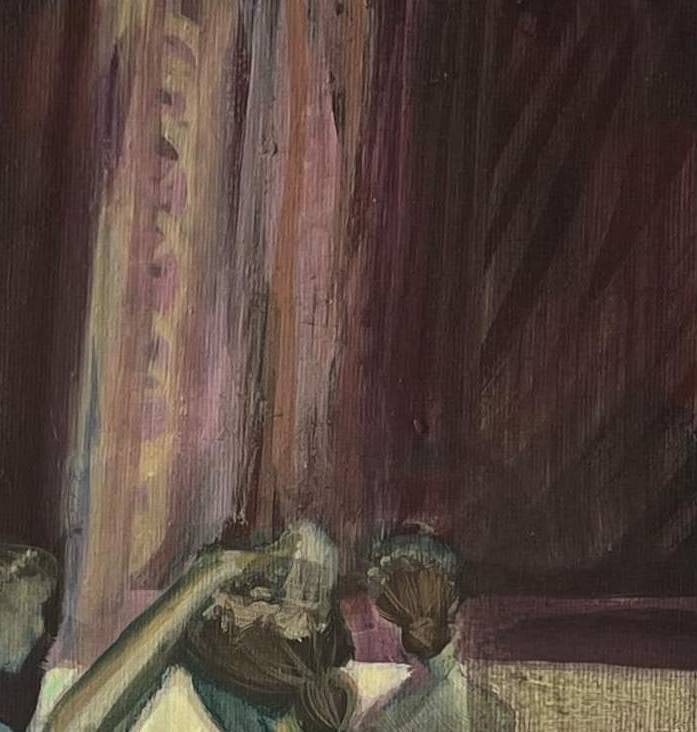 Acrylic painting ballet series Behind the scenes 4 Natalia V. - 4