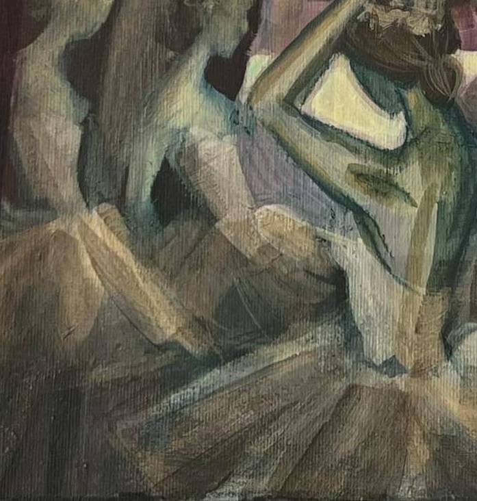 Acrylic painting ballet series Behind the scenes 4 Natalia V. - 6