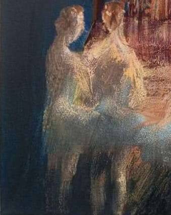 Acrylic painting ballet series Behind the scenes 5 Natalia V. - 6