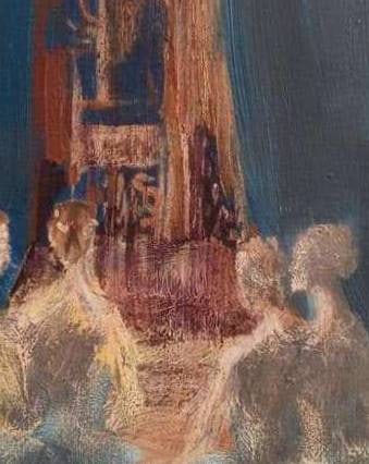 Acrylic painting ballet series Behind the scenes 5 Natalia V. - 8