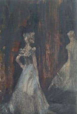 Acrylic painting ballet series Behind the scenes 5 Natalia V. - 5