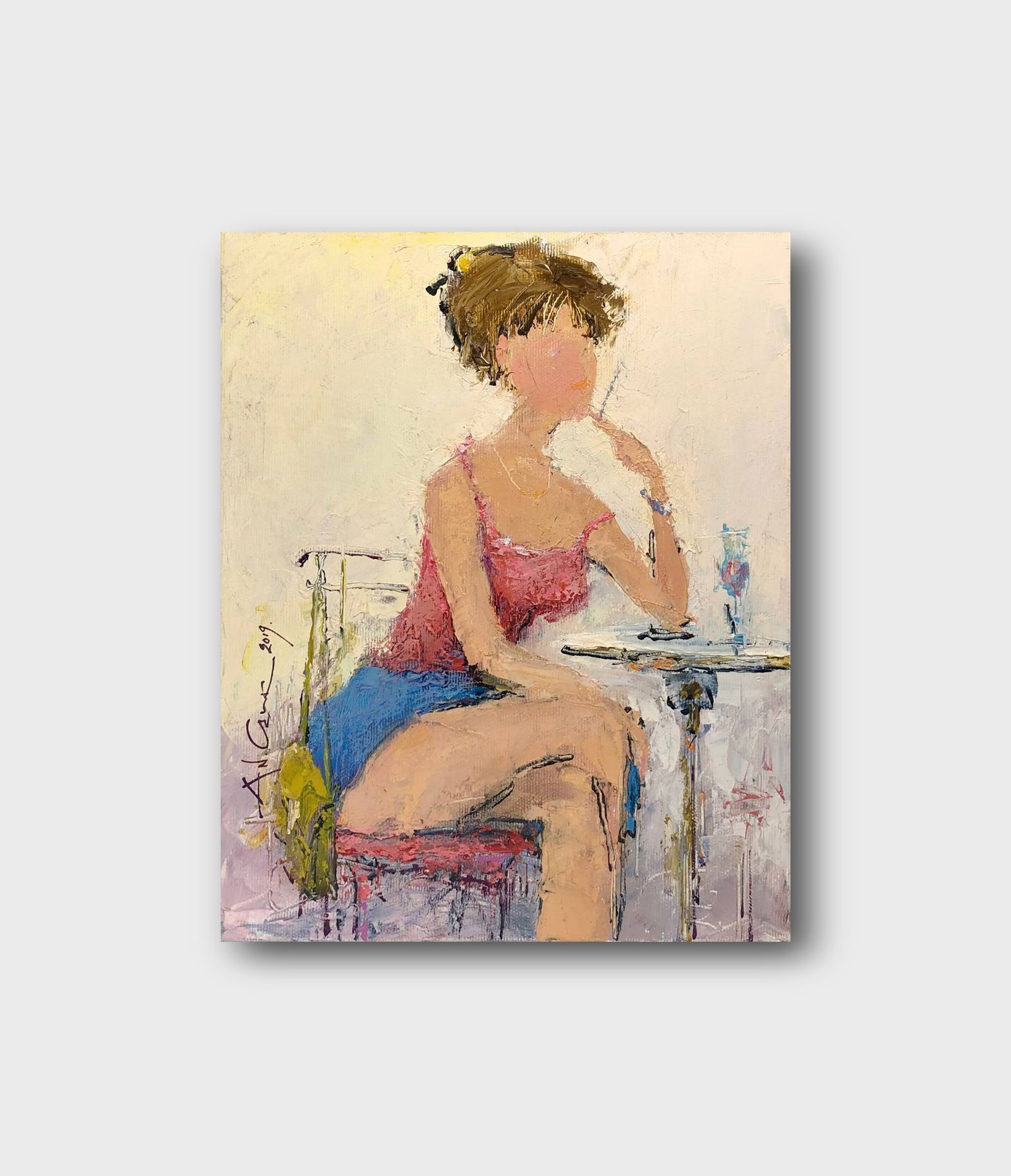 Oil painting Parisienne Andrii G. - 10