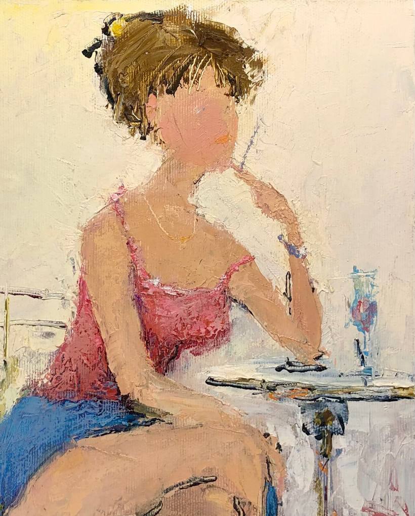 Oil painting Parisienne Andrii G. - 6