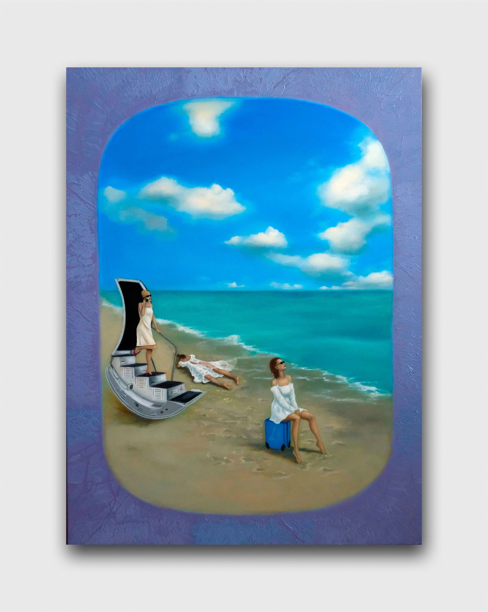 Oil painting Women on the beach Ukrainian painter - 2