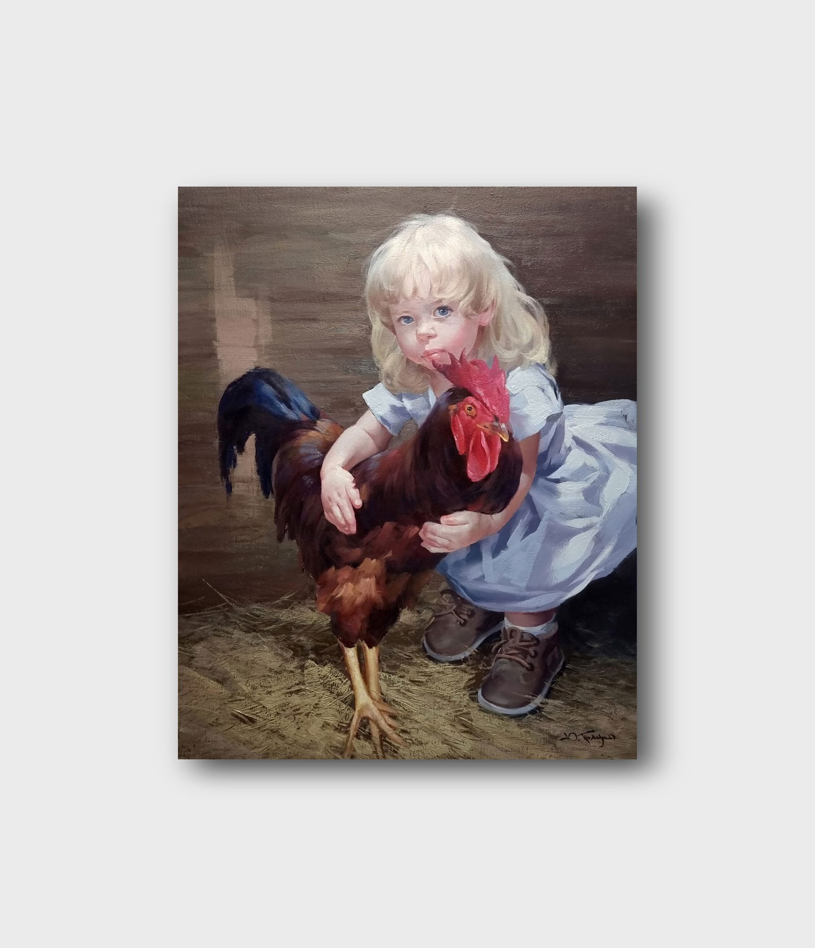 Oil painting Caught Ukrainian painter - 10