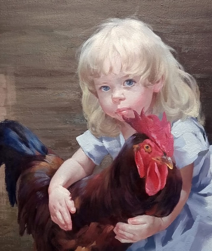 Oil painting Caught Ukrainian painter - 3