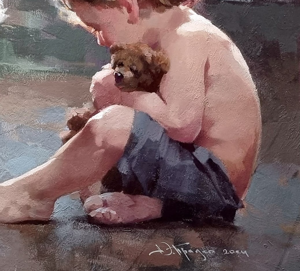 Oil painting What about me? Ukrainian painter - 10