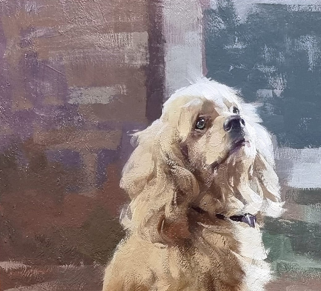 Oil painting What about me? Ukrainian painter - 3