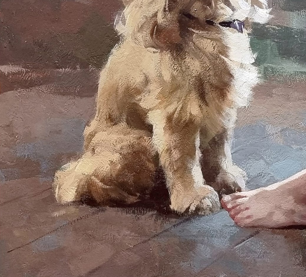 Oil painting What about me? Ukrainian painter - 5