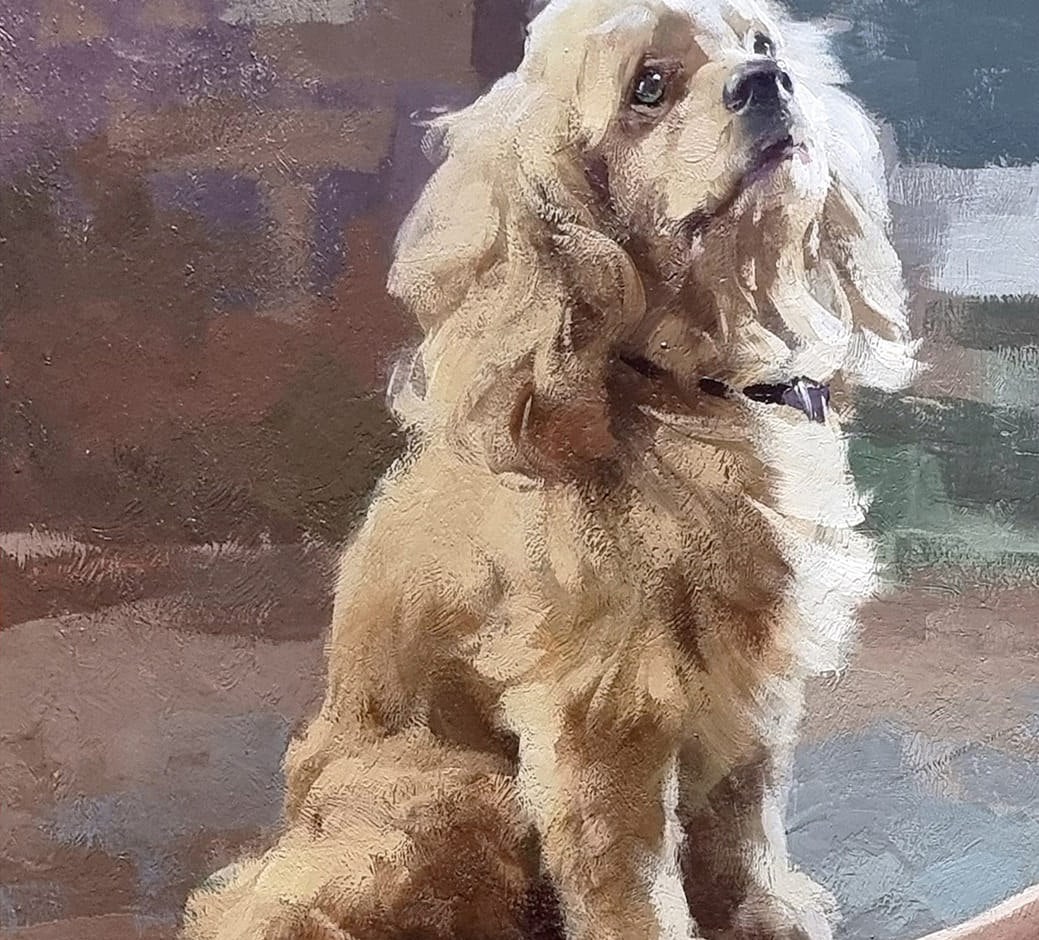 Oil painting What about me? Ukrainian painter - 8