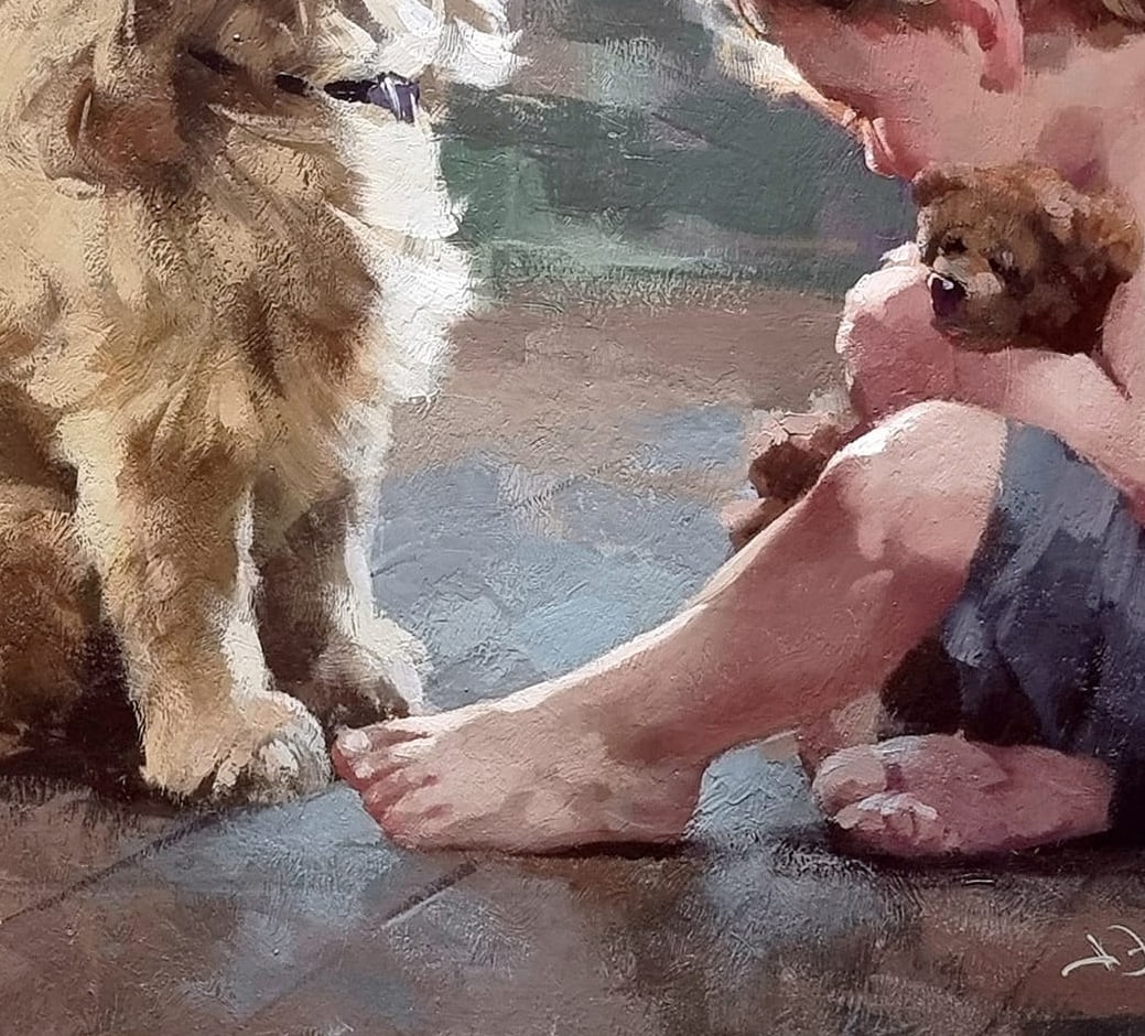 Oil painting What about me? Ukrainian painter - 9