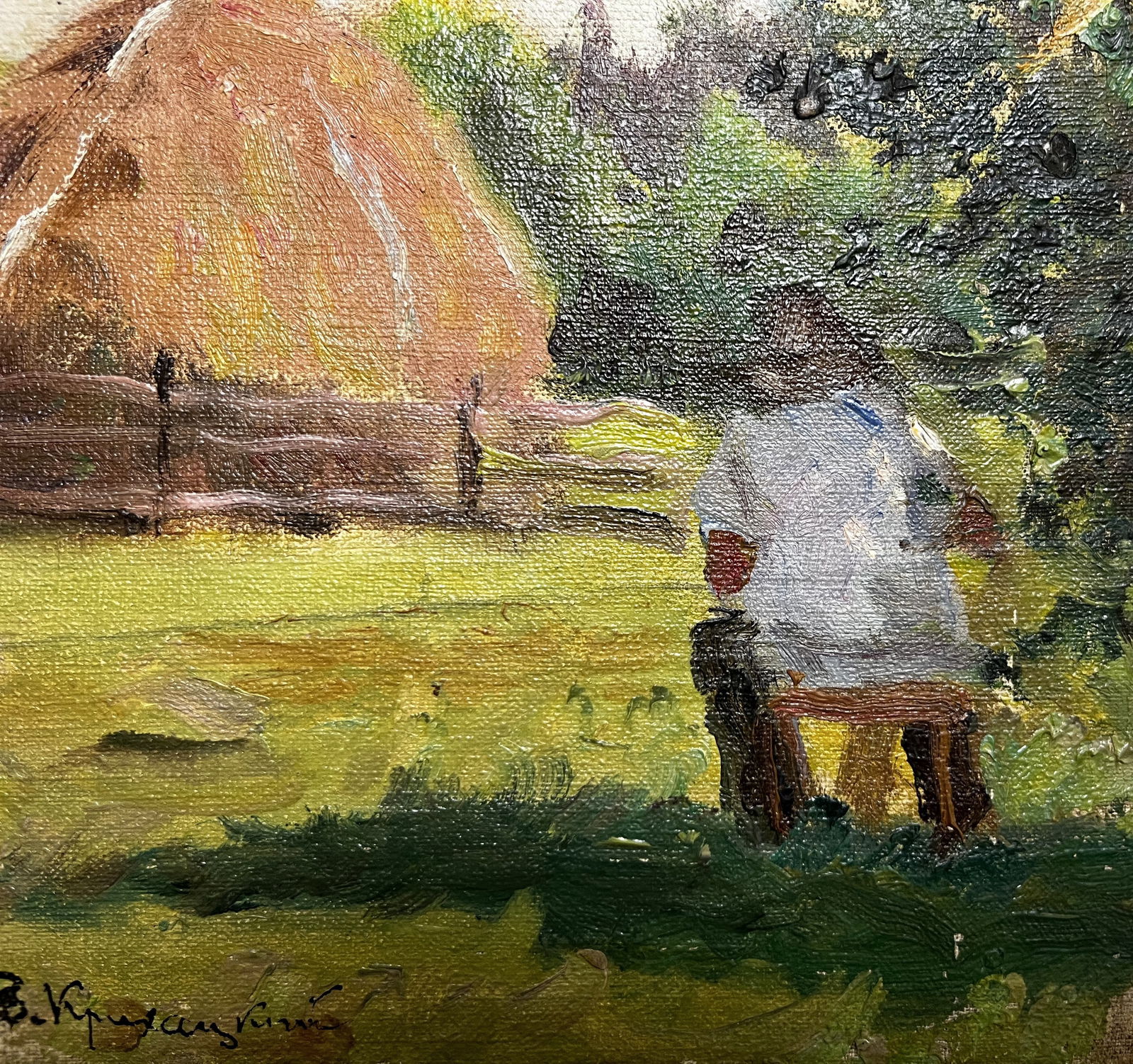 Oil painting Summer afternoon Krikhatsky - 5