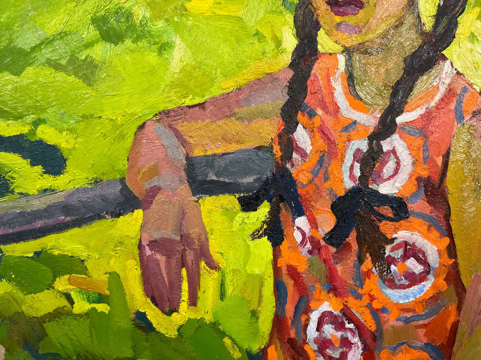 Oil painting Girl in the garden Kostenko - 5