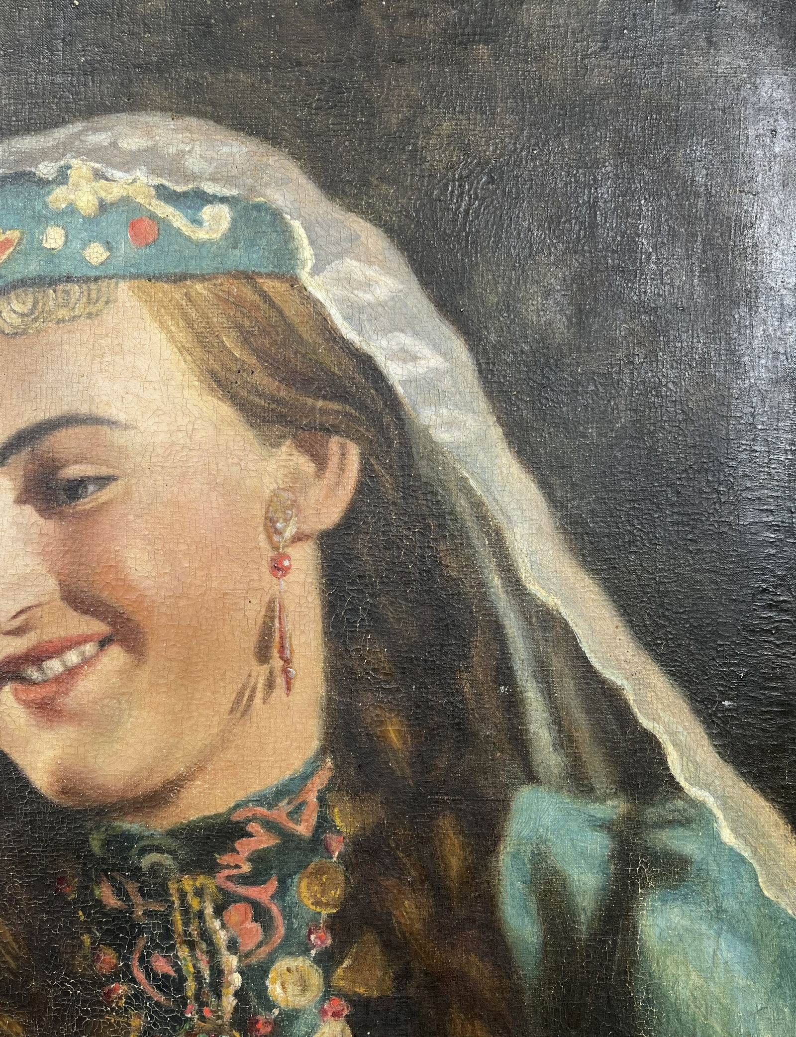 Oil painting Girl with grapes - 5