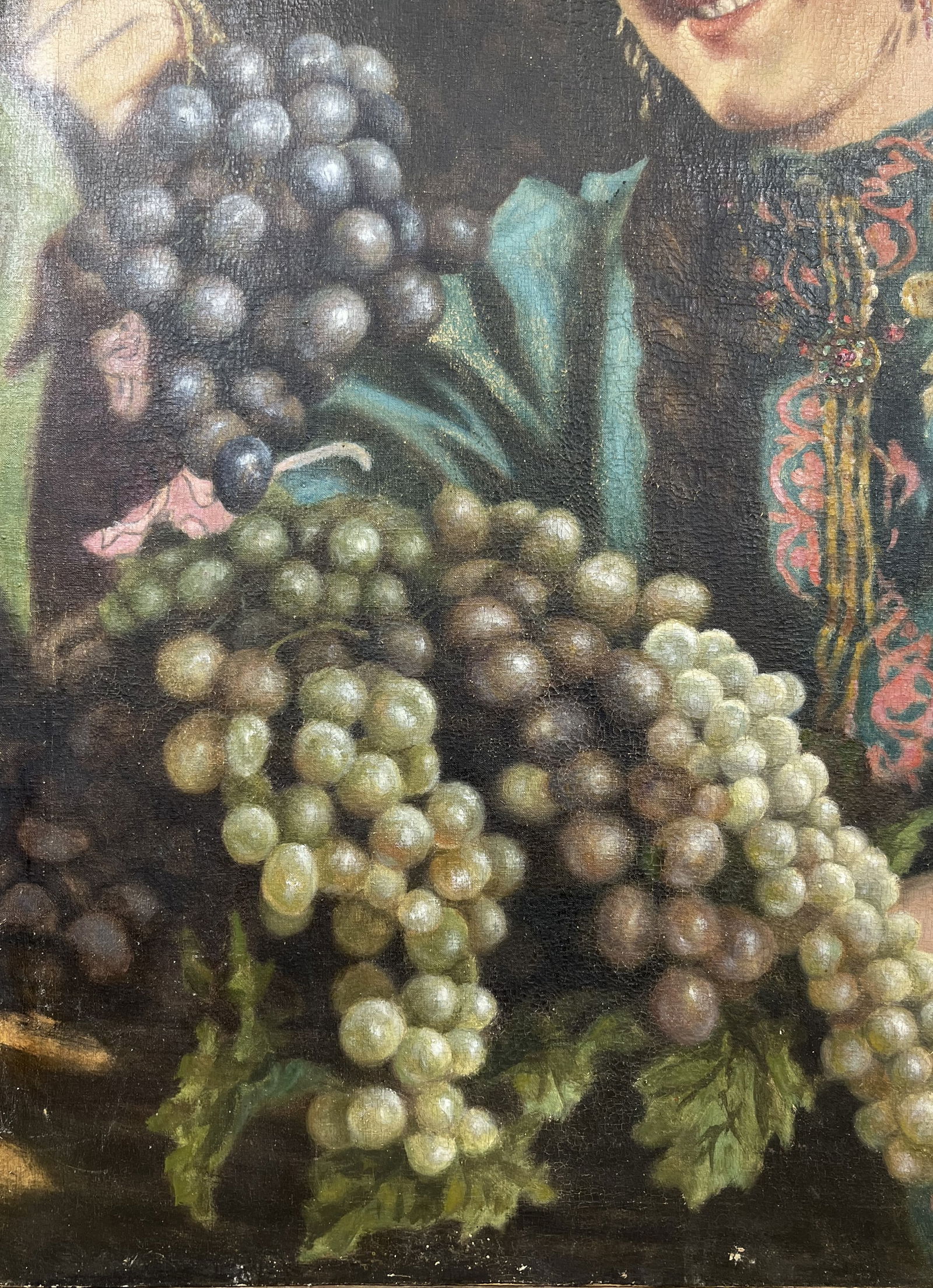 Oil painting Girl with grapes - 7