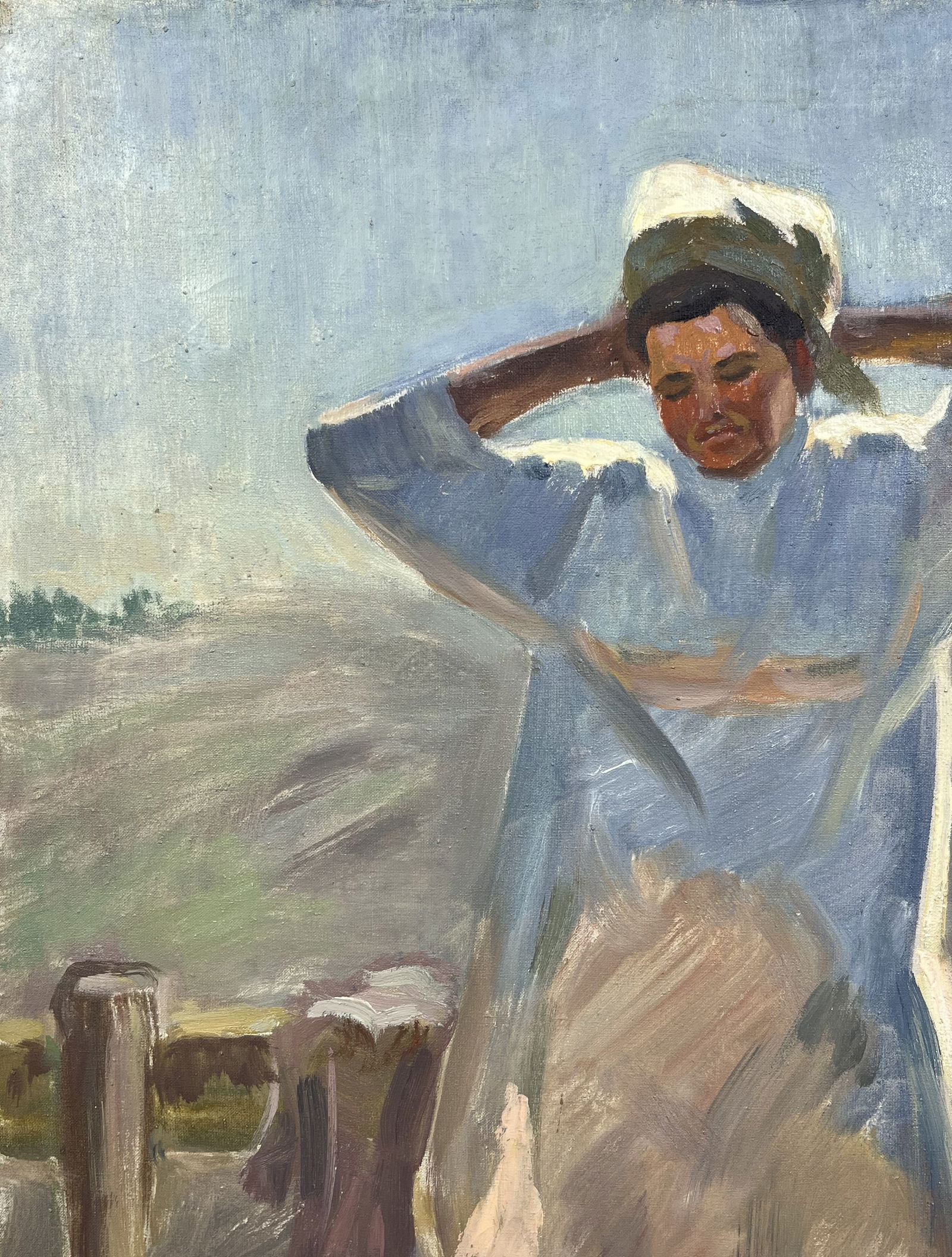 Oil painting Waiting Evchenko N. - 4