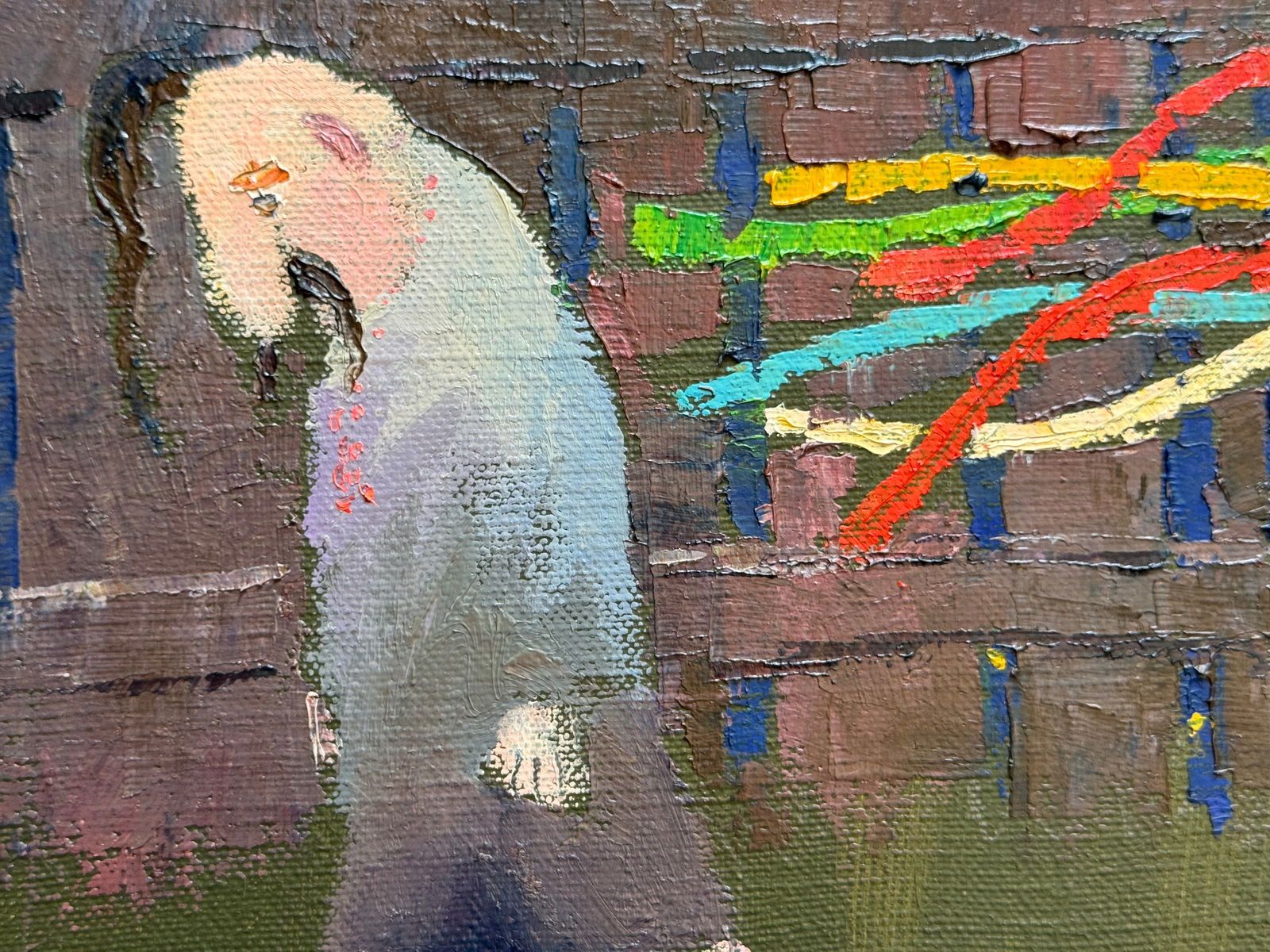 Oil painting with frame Virgo K. Leonid - 4