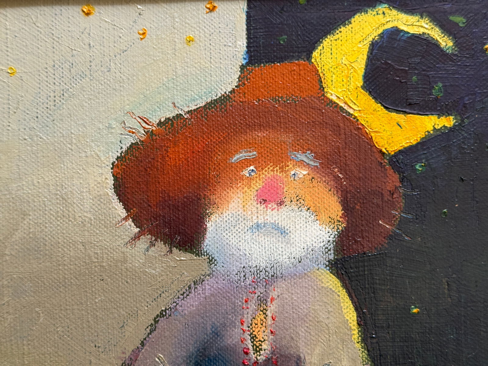 Oil painting with frame Grandfather Chronos K. Leonid - 3