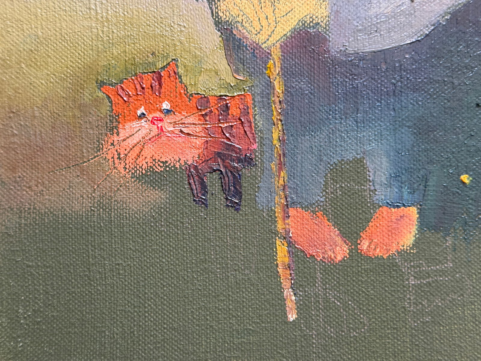 Oil painting with frame Grandfather Chronos K. Leonid - 5