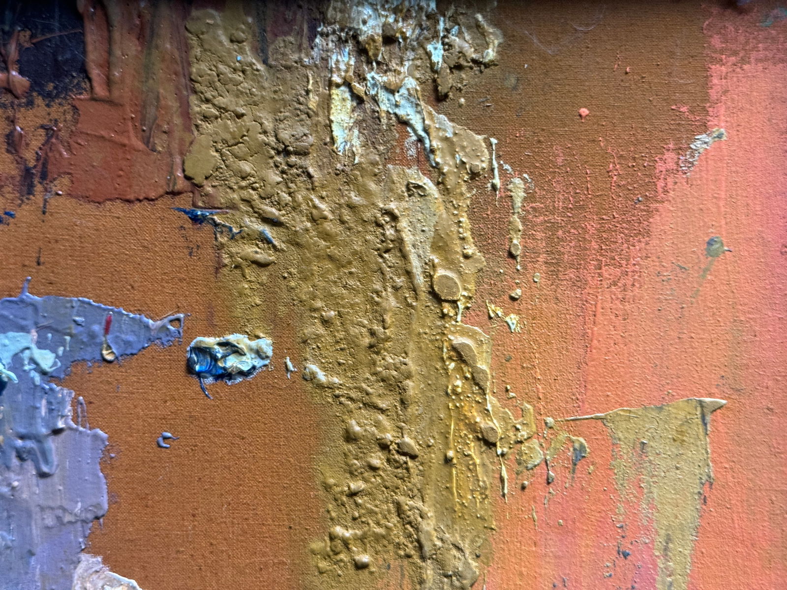 Abstract Oil painting with frame female portrait K. Leonid - 4